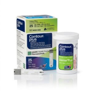 Contour Plus Blood Glucose Test Strips – 25 Strips